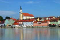 Colourful buildings in Austria