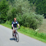 Dave cycling Donauleiten nature reserve