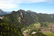Looking across Oberammergau