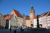 Landsberg on the Lech river