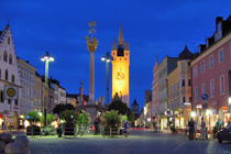 Straubing at night