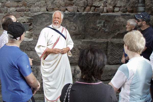 A Roman patrician welcoming our guests