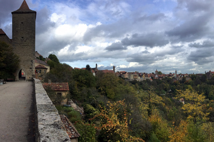 Along the walls of Rothenburg